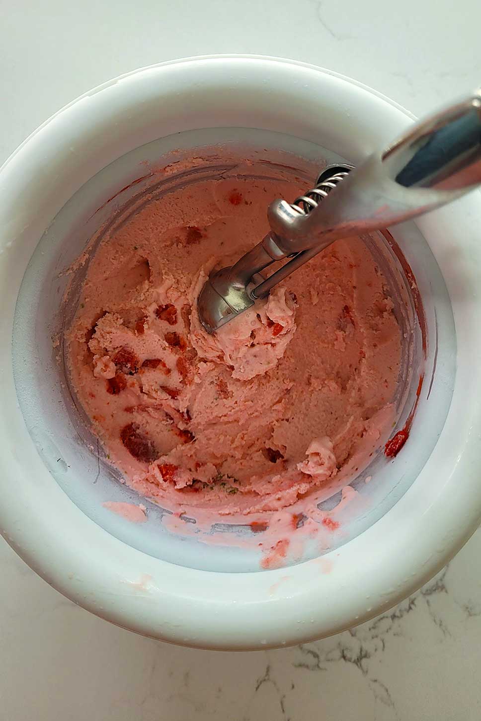 Strawberry Margarita Ice Cream.