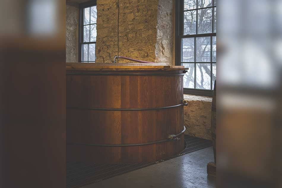 A washback inside Spring Mill Distillery.