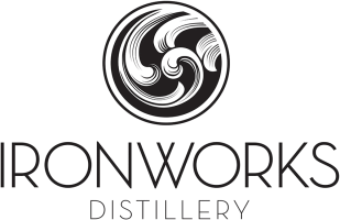 Ironworks Distillery logo.