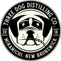 Three Dog Distilling logo.