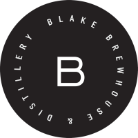 BLAKE Distillery logo.