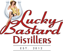 Lucky Bastard Distillers logo.