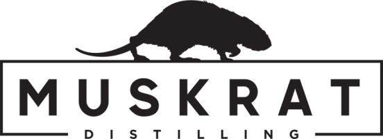 Muskrat Distilling logo.