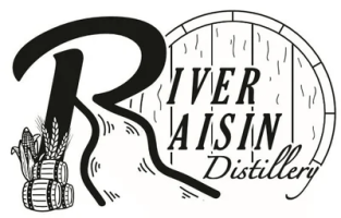 River Raisin Distillery logo.