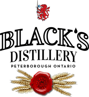 Black's Distillery logo.