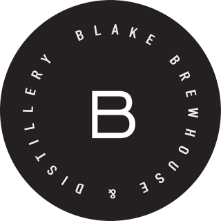 BLAKE Distillery logo.