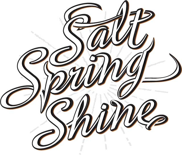 Salt Spring Shine Distillery logo.