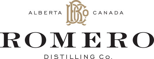 Romero Distilling Co. logo.