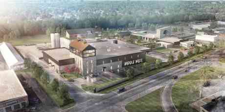Render of new Middle West Spirits distillery.