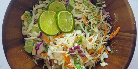 Bowl of Margarita Coleslaw.