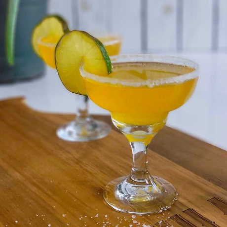 The classic margarita made with tequila, orange liqueur, and lime juice.