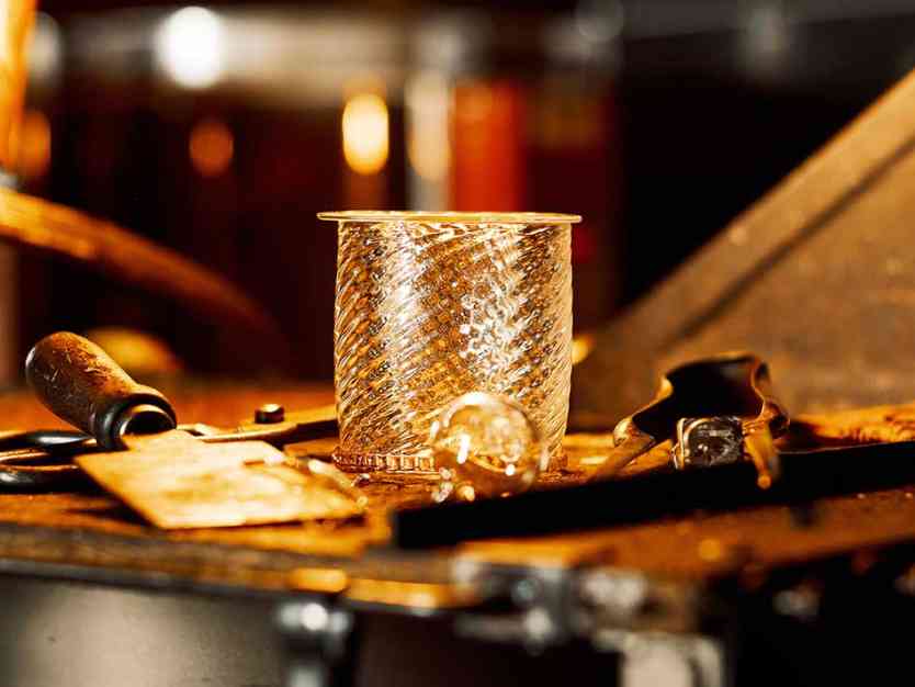 The Heart of Ice whisky glass.