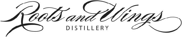 Roots and Wings Distillery logo.