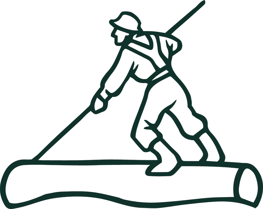 Menaud Distillery and Brewery logo.