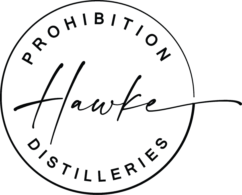 Hawke Prohibition Distilleries logo.