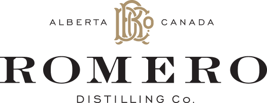 Romero Distilling Co. logo.