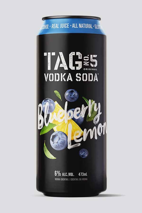 Tag Vodka Soda - Blueberry Lemon
