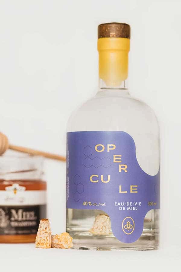Operculum autumn honey brandy from Miellerie King.